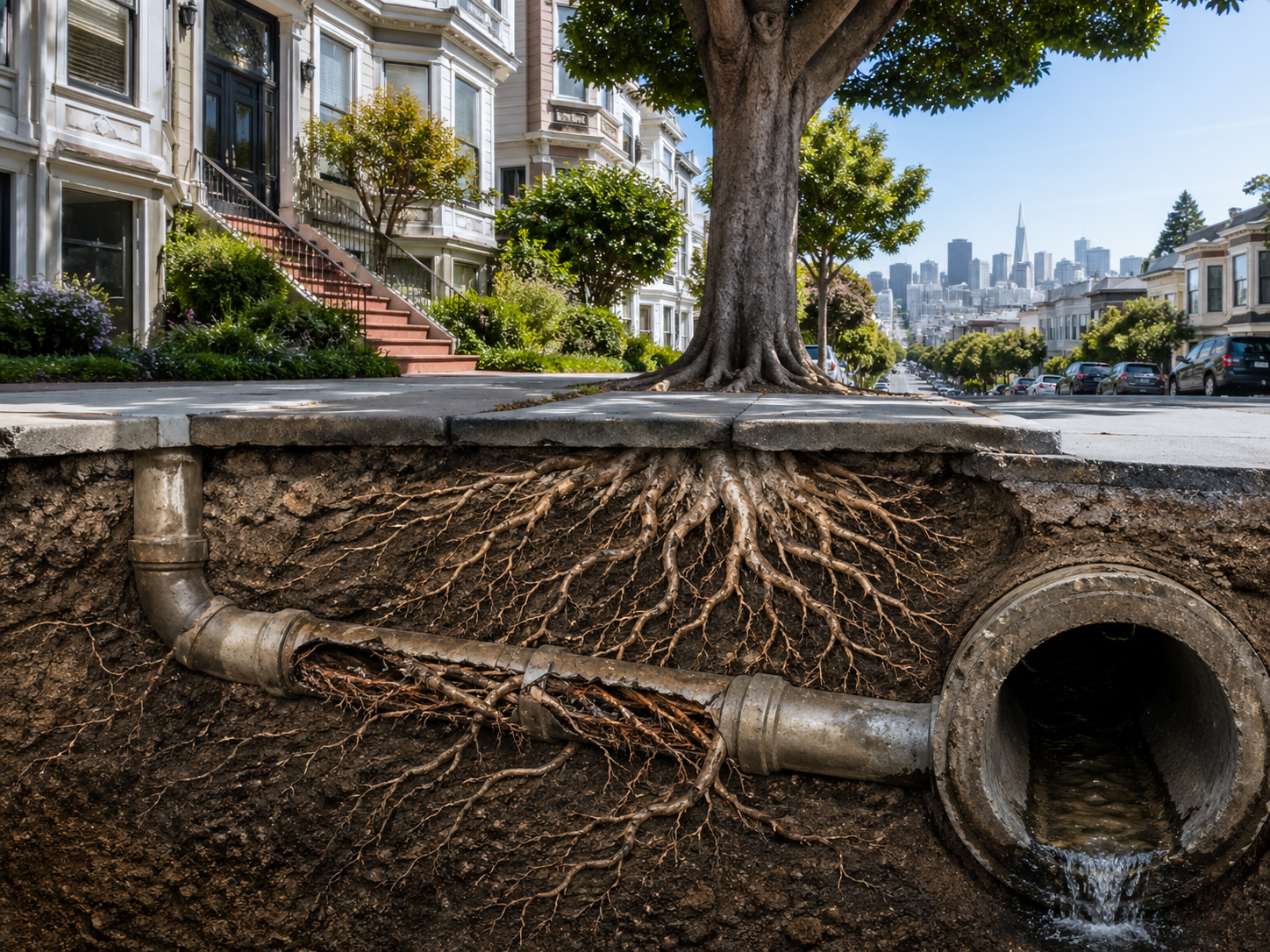 Tree Root Intrusion in San Francisco Sewer Lines: Prevention and Solutions